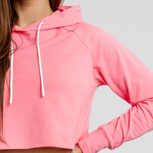 Pullover Crop Hoodie <b>Long</b> Sleeve Fitness Crop Top Hoodies T <b>Shirt</b> Pullover Custom Workout Crop Sweatshirt for <b>Women</b> - Product Image 5