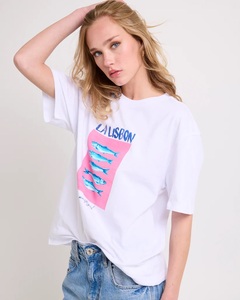 T-shirt pour femme, imprimé graphique, coupe ample, écologique, streetwear d'été, respirant - Product Image 4