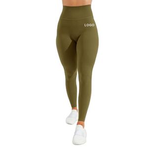 Shorts pour femmes en élasthanne taille haute, solides, à séchage rapide, respirants, grande taille, longueur intégrale, service OEM, 100% personnalisés, vente en gros, haute qualité - Product Image 1