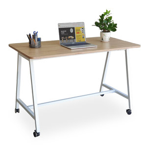 โต๊ะทำงานมินิมอล 120x60 ซม. ท็อปไม้อัดเมลามีน ขาเหล็ก ระบบ FOS FOS001 - Product Image 1