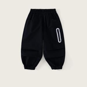 Vente en gros Pantalon <span class=keywords><strong>cargo</strong></span> <span class=keywords><strong>noir</strong></span> solide doux respirant 100% polyester pour enfants et garçons pour l'automne - Product Image 3