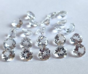 Topaze blanche naturelle 2.75mm ronde à facettes de qualité supérieure-topaze blanche en vrac excellente qualité - Product Image 2