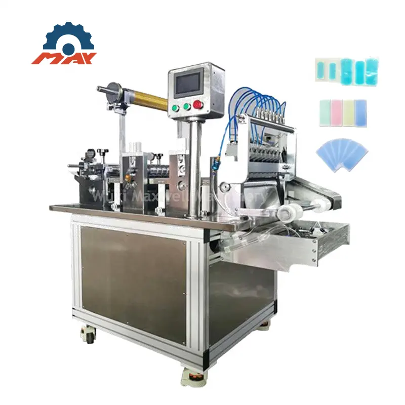 Máquina de recubrimiento de hidrogel personalizada completamente automática con control de temperatura constante compuesto para hacer pasta antipirética