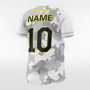 Maillot de baseball respirant cousu avec impression numérique par sublimation sur mesure OEM - Product Image 4