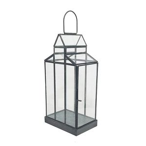 Lanterne à bougie en fer élégante pour l'éclairage de jardin de patio extérieur et la décoration et l'ambiance intérieures inspirées de la ferme - Product Image 5