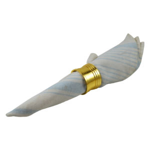 Embossed Gold Plated Metal Napkin Ring Round Designs for Event <b>Party</b> Catering Napkin Ring for Tissue Use - Product Image 6