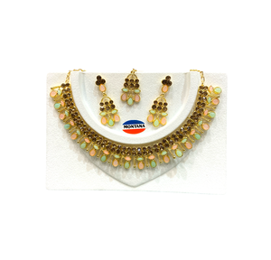 <b>Jewellery</b> <b>Set</b> Best Quality Diamond Stone Work <b>Indian</b> Colour Rhodium Linkset Hand-Finished Colour Rhodium Linkset From India - Product Image 1