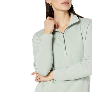 OEM Logo personnalisé Sweat-shirt pour femmes Pull Street Wear Sweats à capuche pour femmes Sweat-shirt à demi-fermeture éclair Hiver Manches longues Sweats à capuche pour femmes - Product Image 4