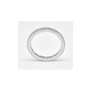 แหวนเงิน 925 ประดับเพชร CVD ทรงบาแกตต์ |   เครื่องประดับเพชรแล็บรับรองคุณภาพขายส่ง - Product Image 6