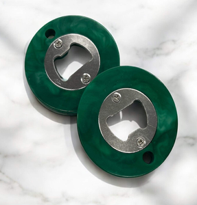 Ouvre-bouteille en résine Cercles Ouvre-bouteille au design moderne en métal longue durée et ouvre-bouteille en résine - Product Image 1