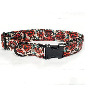 Collier de chien de luxe fait à la main personnalisé écologique léger en coton bleu solide pour petits chiens de taille moyenne - Product Image 6