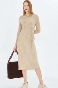 Vestido de Punto Acordonado para Mujer, Elegante y Cómodo - Product Image 3