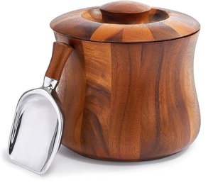 Seau à glace en bois design pour Barware Discothèque Party Decor vaisselle seau à glace en bois d'acacia - Product Image 1