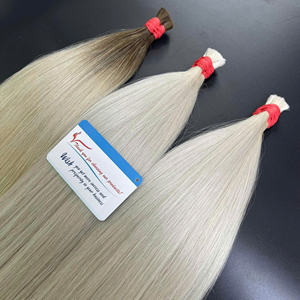 Extensions de cheveux humains vierges vietnamiens les plus vendus Qualité luxueuse qu'un cheveu H13 100 grammes en vrac prêt à être expédié Prix de gros - Product Image 2
