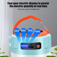 Lampe USB multifonctionnelle pour le camping Lampe de lanterne d'extérieur LED Lampe d'urgence solaire rechargeable avec batterie externe