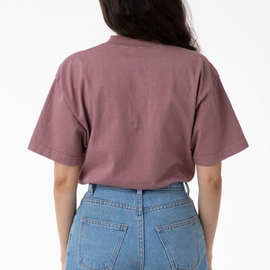 Camisetas de bebé en blanco personalizadas, camisetas recortadas, camisetas cortas vintage lavadas con ácido para mujer, camisetas de algodón peinado pesado con cuello redondo - Product Image 3