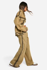 Vestes en jean d'hiver respirantes en tricot délavé à l'acide pour femmes grandes tailles, nouvelle collection, prix de gros - Product Image 6
