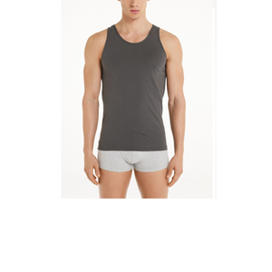 Nueva llegada Ropa de hombre Color sólido Camiseta sin mangas para hombre Marca personalizada Logotipo Fabricación directa de fábrica Exportación de BD - Product Image 3