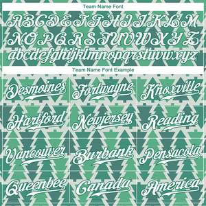Diseño más vendido Impreso Kelly Green-White Christmas 3D Authentic Baseball Jersey - Product Image 4
