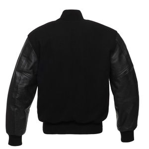 Chaqueta Varsity Personalizada con Logotipo en el Frente, para Hombre, Manga Larga, 100% Lana, Diseño Sencillo Ecológico para Invierno 2026 - Product Image 2