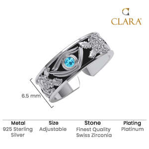 NOVAMART Fine Buy Premium 925 Pure Sterling <b>Silver</b> <b>Rings</b> for <b>Men</b> Geometric Bezel Setting with Zircon Rhodium Plated Jewelry Whol - Product Image 5