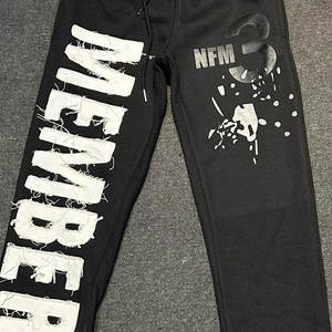 Pantalones de chándal personalizados de invierno para hombre, calidad superior, respetuosos con el medio ambiente, cintura alta, cierre de cordón polar, MOQ bajo, Joggers de algodón - Product Image 4