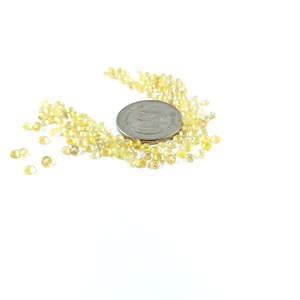 Natural Bangkok Yellow Sapphire Loose Gemstones Calibrated Brilliant Cut <b>Cushion</b> Cut Oval Cut Faceted 3mm & 4mm <b>Rounds</b> - Product Image 2