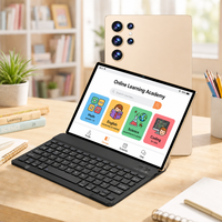 Tablette Éducative Android 15 de 10,1 Pouces pour Étudiants, 6 Go de RAM, 128 Go de ROM, 5G 4G LTE Double SIM, WiFi, Octa Core, avec Clavier