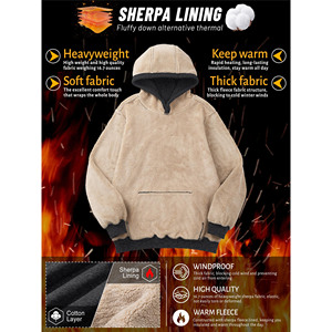 Sweats à capuche surdimensionnés pour hommes personnalisés de bonne qualité Sweat-shirt d'hiver en vrac vierge Pull-over Sweats à capuche pour hommes Respirant et durable - Product Image 3