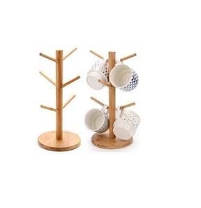 Wholesale Manufacture Wood <b>Mug</b> Holder Rack Table Top Item Decorative Conner Piece Wooden <b>Mug</b> Holder Tree - Product Image 2