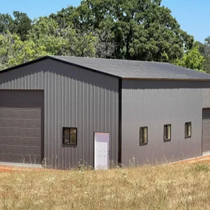 פלדה קלה מגולוונת מבנה פלדה סדנת מחסן מנוף גדול מכונת מנוף גבוהה מוסך רוח גבוהה - Product Image 4