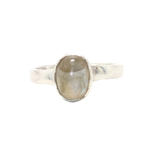 Natural Blue Labradorite <b>Ring</b> Handmade Sterling Silver Minimalist Wedding Jewelry Wholesome Gemstone for Finger Usage - Product Image 1
