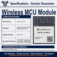 Modul WiFi ESP32-C3-MINI-1-N4 2.4GHz BLE 5.0 400KB SRAM 15 GPIO untuk Internet of Things