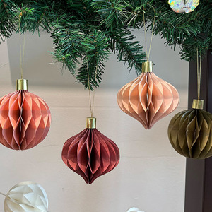 High Quality Colorful 3D Paper <b>Bauble</b> Honeycomb for Party Decorations - Product Image 1