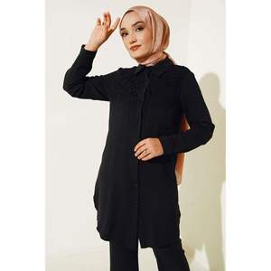 ชุด2ชิ้นหน้าอกลูกไม้ปักสีดำ - Product Image 4