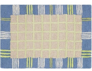 พรมผ้าฝ้ายทอมือสไตล์ทันสมัยเป็นมิตรกับสิ่งแวดล้อมซักได้ทรงเรขาคณิตสี่เหลี่ยมขนาดกำหนดเองสำหรับบ้านโรงแรม - Product Image 4