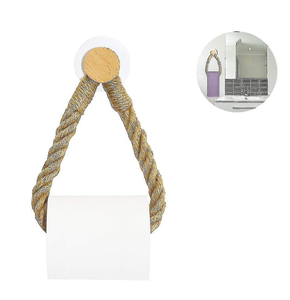 ที่วางม้วนกระดาษชำระเชือกแบบแขวนผนังดีไซน์เรียบง่าย - Product Image 2