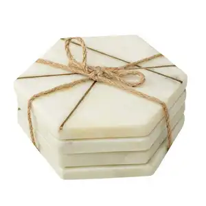 Stylish Creative <b>Marble</b> Mats Set Gift Low Price Most Demanding <b>Marble</b> <b>Coasters</b> for Dinning Accessories Party Wedding - Product Image 1