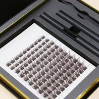 Pestañas Segmentadas Pre-cortadas al Por Mayor a Precio de Fábrica, Personalizables con Etiqueta Privada C D para Kit de Extensión de Pestañas DIY, Material PBT