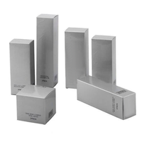 Boîte en carton rigide gris métallisé de luxe avec gaufrage doré, fermeture magnétique, poignée, logo personnalisé, recyclable, pour produits de soin de la peau