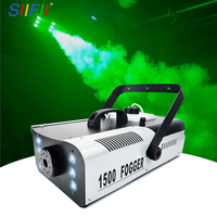 Machine à fumée électrique 1500W batterie Rechargeable lumière multicolore-Machine à brouillard télécommandée pour DJ Bar scène fêtes de mariage