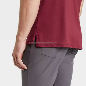 Venta al por mayor 100% algodón personalizado de manga corta para hombres Polo patrón sólido solapa ropa de trabajo ecológico de punto logotipo personalizado - Product Image 2