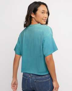 Camiseta corta para bebé con lavado ácido de verano 2025, camiseta Sexy fina en blanco para mujer, Camiseta 100% de algodón transpirable para mujer, Camiseta corta - Product Image 2