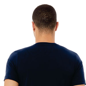 Camiseta con cuello en V unisex Azul Marino-100% algodón Airlume, suave y ligero, Jersey esencial de manga corta 4,2 oz - Product Image 6
