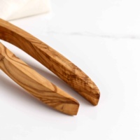 ArtisRaw Handgemaakte Premium Olijfhouten Ecologische Salade Tangen Serveerbestek Op Voorraad voor Keuken & Eetkamer