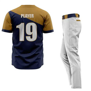 Nueva Llegada, Ropa Deportiva Personalizable, Transpirable, de Secado Rápido, Uniforme de Béisbol 100% Poliéster para Equipos, Gran Venta - Product Image 2