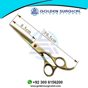 Tijeras de Peluquería Profesionales de 7 Pulgadas, Tijeras de Corte de Pelo para Barbería, Tijeras para Mascotas, Estilo Dorado, Venta al por Mayor - Product Image 6