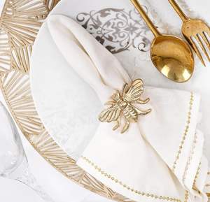 Servicio de Decoración de Mesa, Elegante Servilletero, Artesanía, Anillo para Servilletas Chapado en Oro y Plata, Decoración de Mesa, Vajilla - Product Image 4