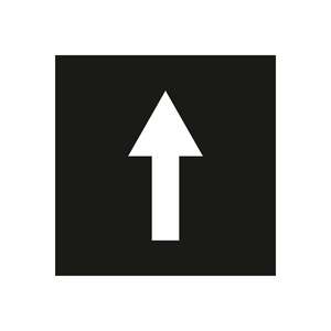 Painting Template Forward Arrow Sign Aluminum 100x100 cm BS-IO-01 Painting <b>Stencil</b> Traffic Sign Turkish Wholesaler - Product Image 1