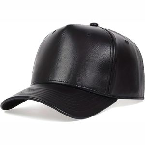 Casquette de baseball en cuir 100% importé, chaude, fine, design à 6 panneaux, style vintage sportif, respirante, tendance, personnalisable, imprimée - Product Image 2